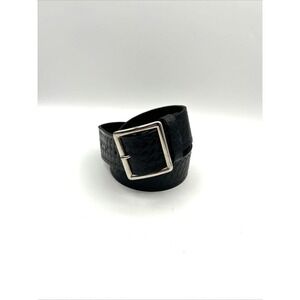 Task Force Belt Mens XL 42-44 Black Basketweave Top Grain‎ Leather USA 1304